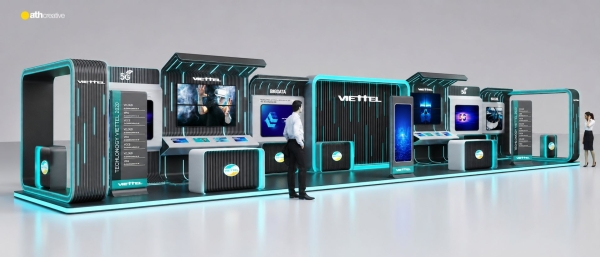 THIẾT KẾ BOOTH TRIỂN LÃM VIETTEL
